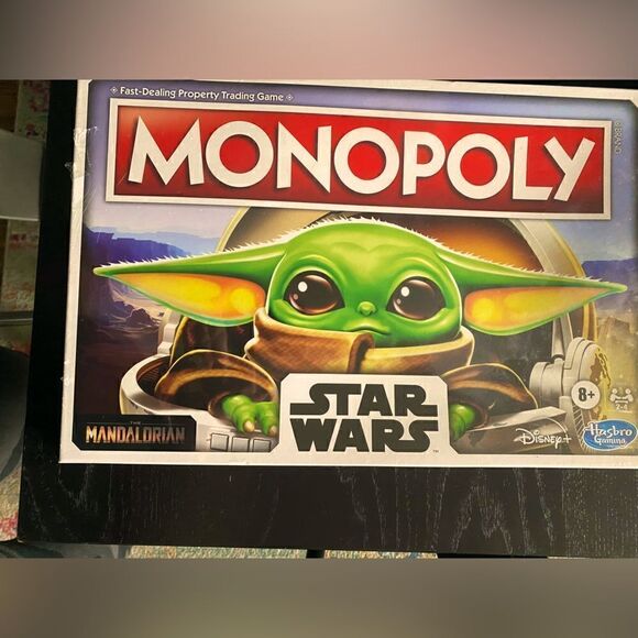 New!  Monopoly Star Wars Mandalorian Yoda Game - Picture 1 of 6